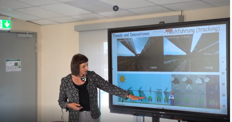 Zukunftsforum Nienburg  Professorin Wydra zu Tracking Solarmodulen